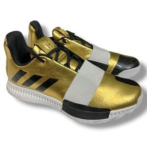 Adidas James Harden Volume 3 Imma Star Gold Metallic Shoes Basketball Shoes